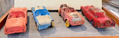 Vintage Auburn Rubber Car Lot (4) total--condition issues--607.23