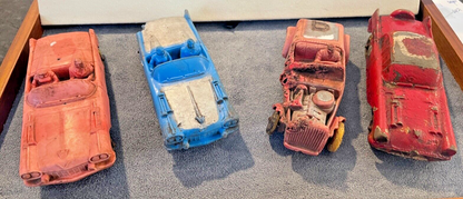 Vintage Auburn Rubber Car Lot (4) total--condition issues--607.23
